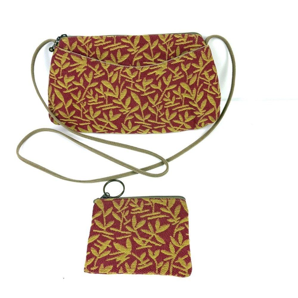 Lucky Plum Maruca Crossbody Bag Floral Tapestry Handbag Handmade Colorado